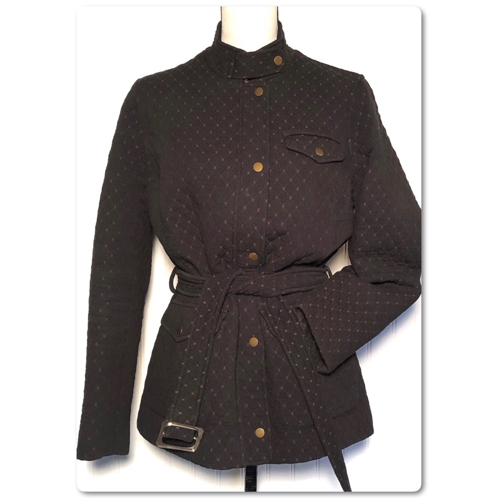 J. McLaughlin Black Quilted Jacket